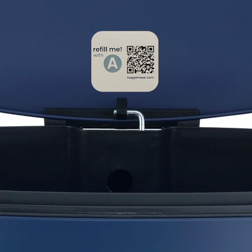 Curtis 8 Gal Step Trash Can Soft Close 25" (Denim Blue)