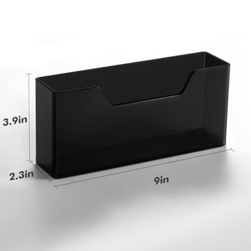 Acrylic Guest Towel Holder for Bathroom (Black Guest Towel Holder (Large))