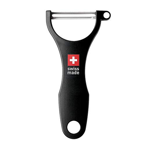 Original Swiss Made Peeler Vegetable&Fruits stainless steel blade Peeler for kitchen (BLACK-Thick skin Peeler)