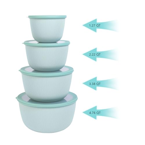 Mixing Bowls with Lids Set (Pure Green)