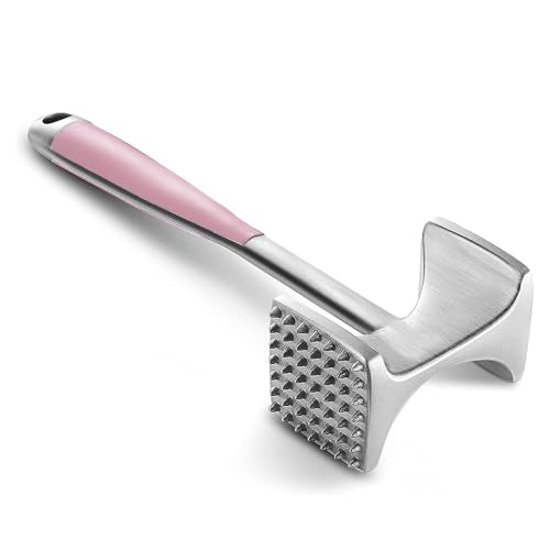 Meat Tenderizer Hammer with Comfortable (Pink)