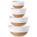 Ceramic Serving Bowls Set of 4 (White / 84+65+40+20 oz)