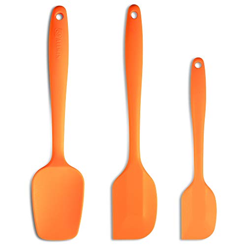 3 Piece Silicone Spatula Set (Orange)