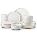 Plates and Bowls Sets (18 Pcs (Service for 6) / White)