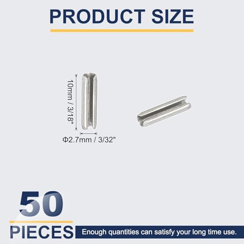 Slotted Spring Pin (3/32" x 3/8" (2.7mm x 10mm))