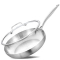 8'' Tri Ply Stainless Steel Pan with Lid