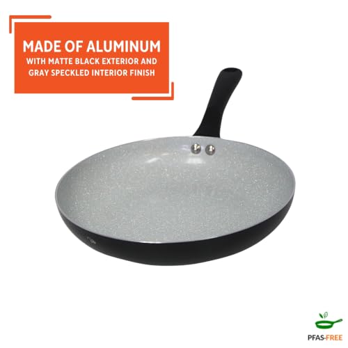12 Inch Premier Cera Aluminum Speckled Gray Ceramic Fry Pan (Ceramic / 12 Inches)