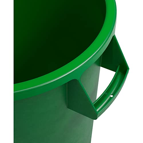 Bronco Waste Container Trash Container (Green / 10 Gallons, (Pack of 6))