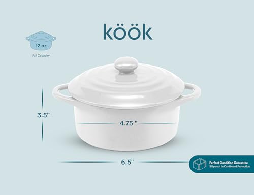 Mini Cocotte Lids (Swiss White)