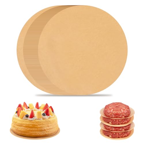 220pcs 6 Inch Parchment Paper Rounds for Cake Pan (6inch-220pcs / Unbleached)