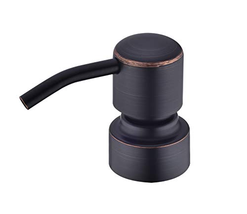 Dish Kitchen Soap Dispenser (Oil Rubbed Bronze+clear / 2-Pack)