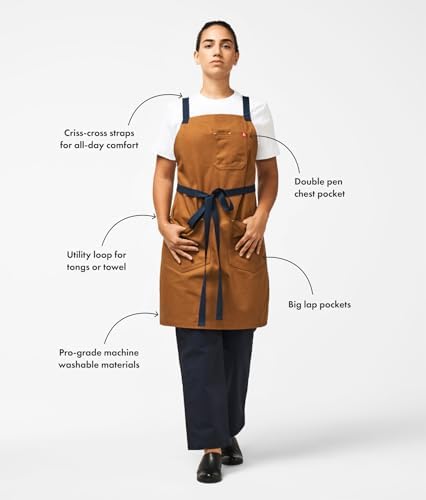 Crossback Chef Apron (Caviar)