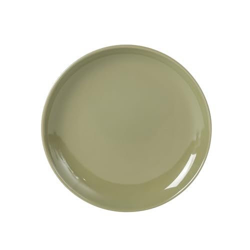 Rockaway 12 Piece Plates and Bowls Matte Outside (Service for 4 (12pcs) / Green (Rockaway - Matte/Shiny))