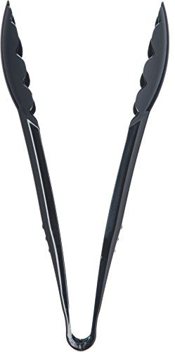 470903 Carly Salad Tong (9" Utility Tong / 12 Pack / Black)