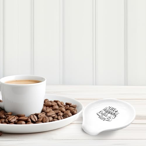 Funny Coffee Spoon Rest (Life Happens Coffee Helps)