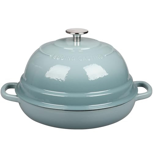 Enameled Cast Iron Dutch Oven Pot with Lid (Seasalt)