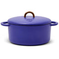 3.5 Quart Enameled Cast Iron Dutch Oven Pot w (Blueberry)