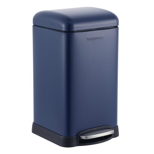 Betty Retro Mini 3.2 Gal Step Trash Can (Denim Blue)