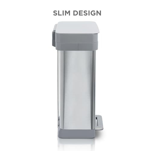 13 Gallon Trash Can (Stainless Step)
