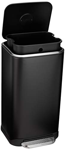 Rectangular Metal Trash Can With Soft
