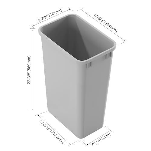 Dowell 50QT Wastebasket Trash Container (52.8Qt - 1 Pack)
