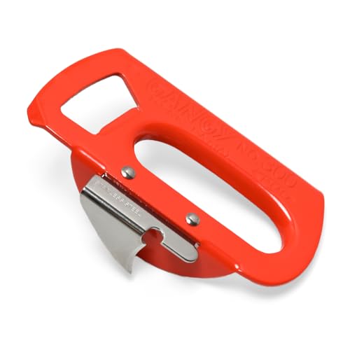 GANGY 2 in 1 Can Opener and Bottle Opener Made in Japan Steel Body with Stainless Steel Blade Compact Easy to Use Kitchen Tool (#300 Large)