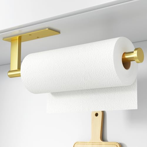 Paper Towel Holder Under Cabinet (Gold)