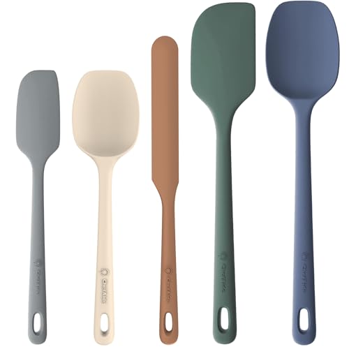 5 Pieces Silicone Spatulas Set (Neutral / 5 pieces)