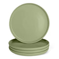 Glazed Stoneware Dinner Plates (Olive / Dinner Plates, Set of 4)