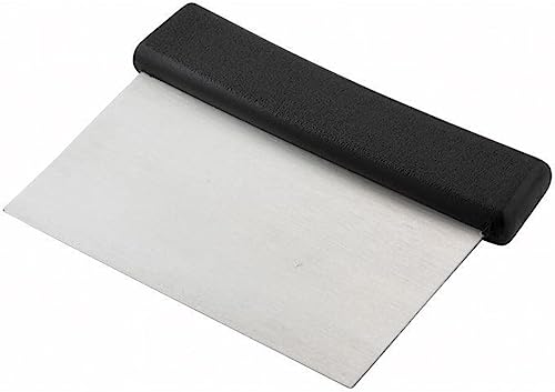 Plastic Handle Winware Stainless Steel Dough Scraper 6 x 3 inches (Plastic Handle / 1 Count (Pack of 1))