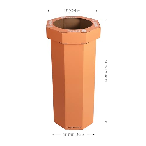 Fleur 25 Gal Trash Can Bin (Carrot Cake)