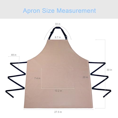 2 Pack Kitchen Aprons (Royal Blue & Brown)