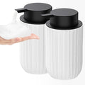 Ceramic Foaming Soap Dispenser (White-2pack)