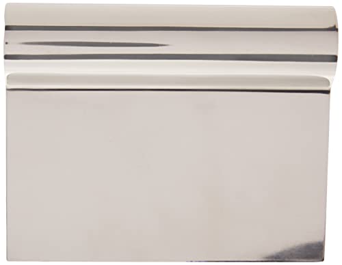5 1/4" x 4 1/4" Stainless Steel Dough Scraper (Stainless Steel Handle / 5.25 inches x 4.25 inches)
