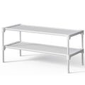 Shoe Rack Non (White / 27.5" Wide - 2 Tier)