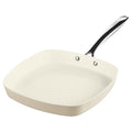 11 Inch Grill Pan Ceramic Cookware with Stainless Steel Handles (Grill Pan)