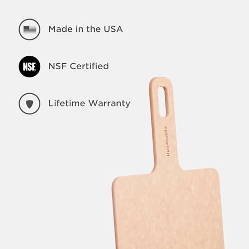 Handy Series Cutting Board with Handle (9"L x 7.4"W)