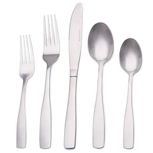 Matte Silverware Set (Matte Silver / 20-Piece)