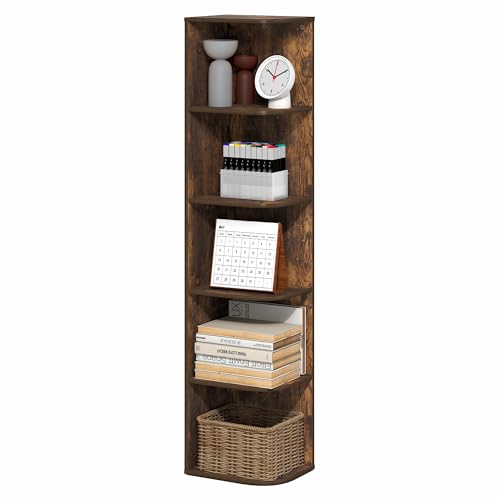 PASIR Book Shelf (Amber Pine / 5-Tier Corner)