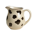 Retro Cow Pattern Ceramic Creamer with Handle
