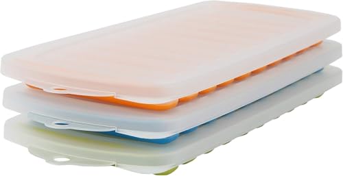 Water Bottle Ice Cube Tray (3PK with Covers (10 Slots))