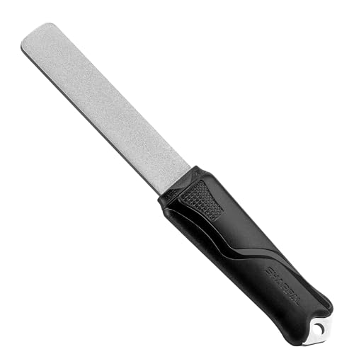 121N Dual Grit Diamond Sharpening Stone Garden Tool File (Sturdy Handle)