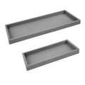 Countertop & Vanity Silicone Tray (Modern Gray / Set‐ 1 Small + 1 Large)