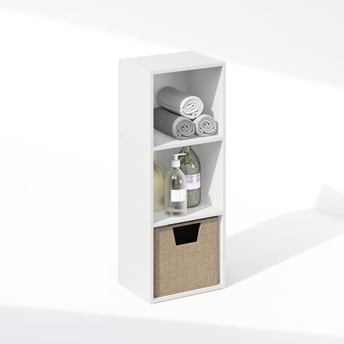 Reed Closet Organizers and Storage (White / 3-Tier, 12"W)