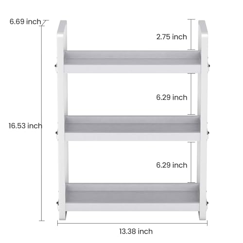 Bathroom Counter Organizer (Grey 3 Tier)