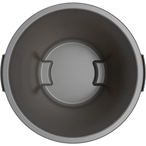 Bronco Waste Container Trash Container (Gray / 10 Gallons, (Pack of 1))
