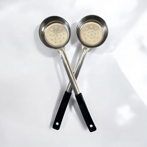 6 oz Slotted Stainless Steel Portion Control Ladle Spoodle (6 Ounce Slotted)