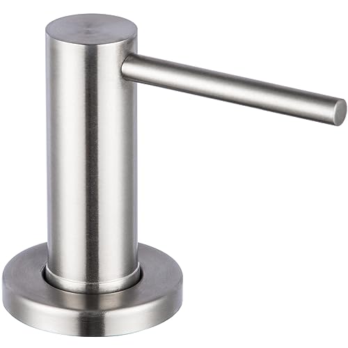 Soap Dispenser for Kitchen Sink Polished Chrome GAPPO Stainless Steel Countertop Pump Hand Lotion Built in Bottlend Lotion Built in Bottle (Polished Chrome)