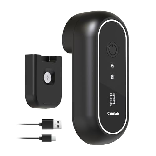 Turbo Rechargeable Electric Can Opener (Black)
