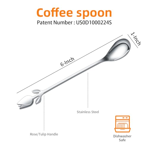 Silver Swan Base With 12 Pcs Coffee Spoon Holder Set (Silver Swan Set)